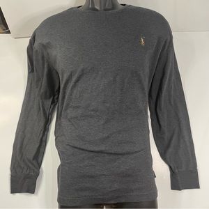Ralph Lauren Polo Long Sleeve Tshirt / Charcoal Gray / Mens LG